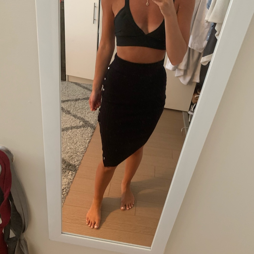 SuperDown ribbed pencil skirt from Revolve